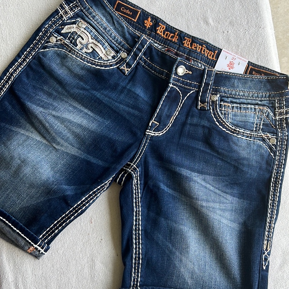 NWT Rock Revival Codee Bermuda Shorts size 27